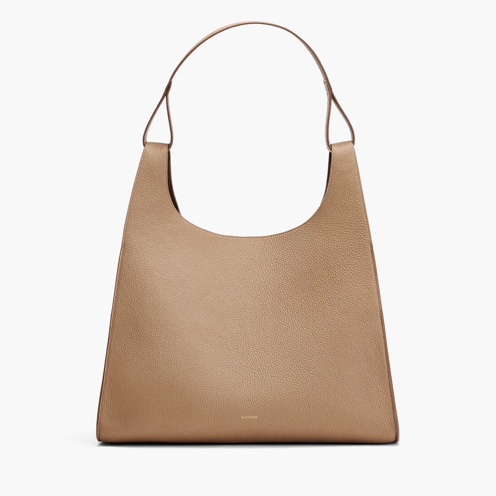 Cuyana Oversized Double Loop Bag in cappuccino NEW